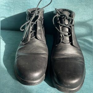 Clark’s Dark Navy Leather Shoes – Orthotic-Ready & Grandpa-Approved | 9M